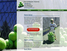 Tablet Screenshot of gunntennis.net